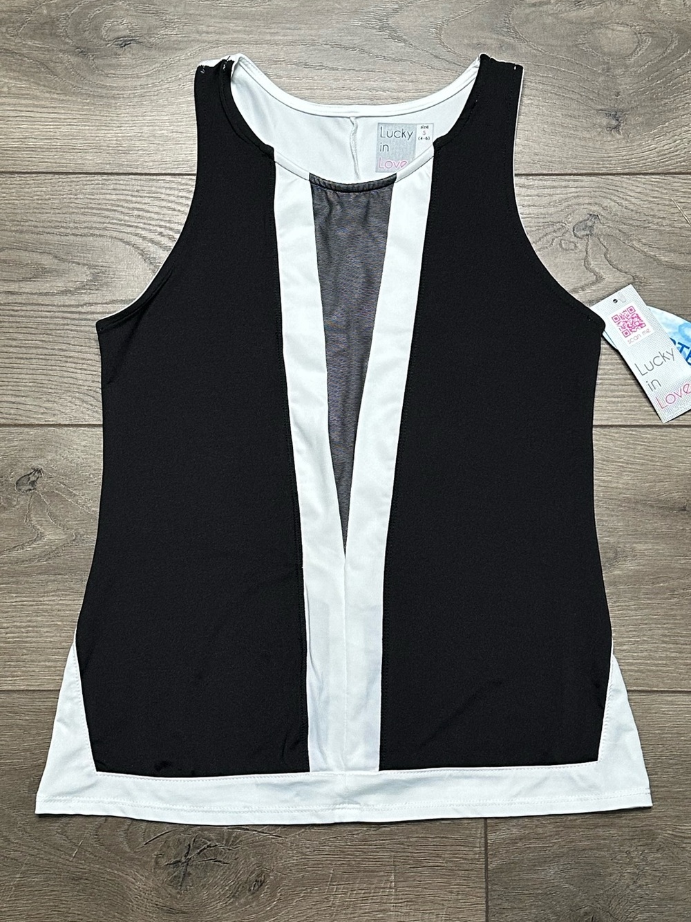 Lucky In Love Deep B High Neck Tennis Golf Tank‎ Top Size Small
